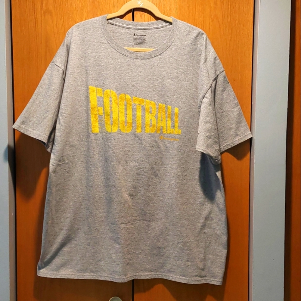 Men's Champion Light Gray T-Shirt 2XL $14